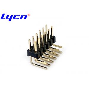 China 2 Pin - 80 Pin 2mm Pitch Pin Header Connector Female Double Row Black PA6T supplier