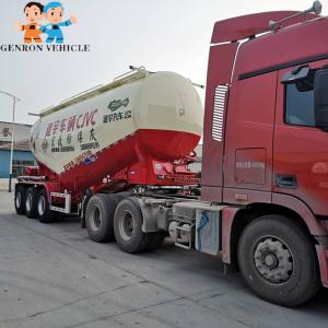 China 3 Axles 16T Air Suspection Dry Bulk Tanker Trailer for sale transport Mineral powder supplier