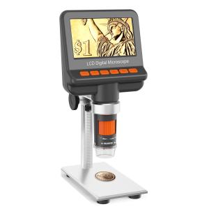 China Vrai 5MP Coin Inspection Microscope avec la TV a produit l'éducation utilisée par 250x supplier