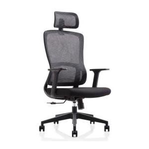 Black Headrest Mesh Office Chair High Stretch Mesh Task Chair