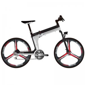 25KPH Electric Folding Mountain Bike , 0.25kw Fold Up Electric Mountain Bike