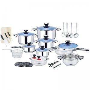 China Combination Cookware Set Stainless Steel Kitchen Soup Cooking Pot Non Stick Frying Pan supplier