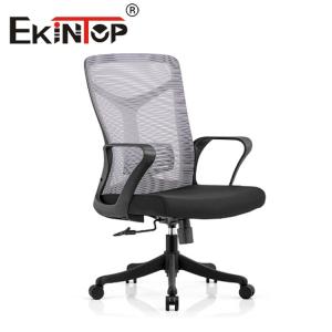 Cadeira de malha giratória ajustável em altura Sitzone Cadeira de escritório em casa reclinável ergonômica no meio das costas