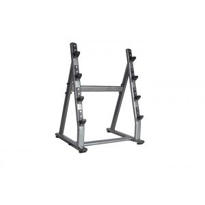 China Commercial Gym Rack And Bench / 4 Pairs Barbell Rack Custom Service Available supplier