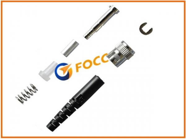 Flexible Fast ST Fiber Optic Connector With Ceramic Ferrule , Waterproof