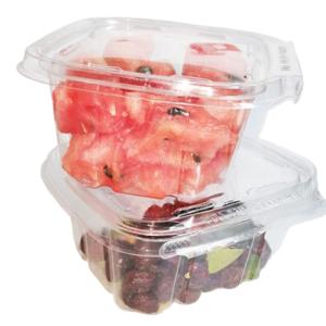 China Disposable Transparent Plastic Fruit Salad Container Clamshell Packaging Box Strawberry wholesale