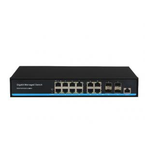 China Gigabit 8PoE+4GE+4SFP 8 Port Poe Managed Switch For Security System / VOIP Solution supplier