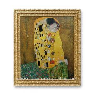 Hand Painted Reproduction Oil Paintings Canvas Kiss Oil Painting For Home Decoration