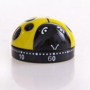 Seven Color Plastic 60 Minute Ladybug Kitchen Timer Fashion Shape Cute