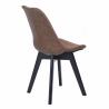 China Leisure Modern Velvet Dining Chairs , Fabric Upholstered Dining Chairs wholesale