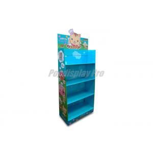 China Full Color Printed Cardboard Pop Up Displays 4 Tier With Supportive Tubes supplier