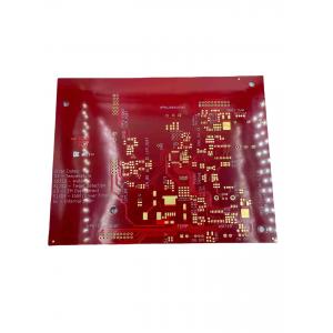 Red Solder Mask FR4 PCB Circuit Board 4 Layers 2.4mm Thickness