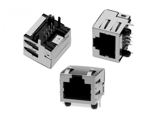 China Corps à angle droit protégé de short en métal SY013-8-1 RJ45 de Jack modulaire du téléphone RJ45 supplier