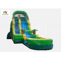China 12 Stair Inflatable Water Slip And Slide With Pool PVC Tarpaulin EN14960 on sale
