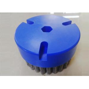 China Fineblanking CNC Deburring Brushes 80mm Outer Diameter With Hexagonal Hole supplier