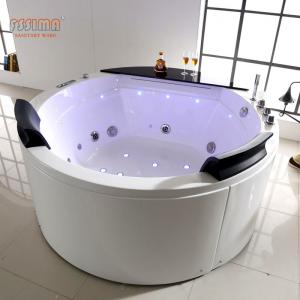 5' 2 Person Freestanding Jetted Bathtub Shower Combo Indoor 2 Person Relax Spa