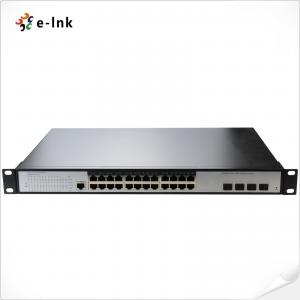 Up To 400 Watts 24 Port L3 Switch 4 10Gigabit SFP+ Fiber Port