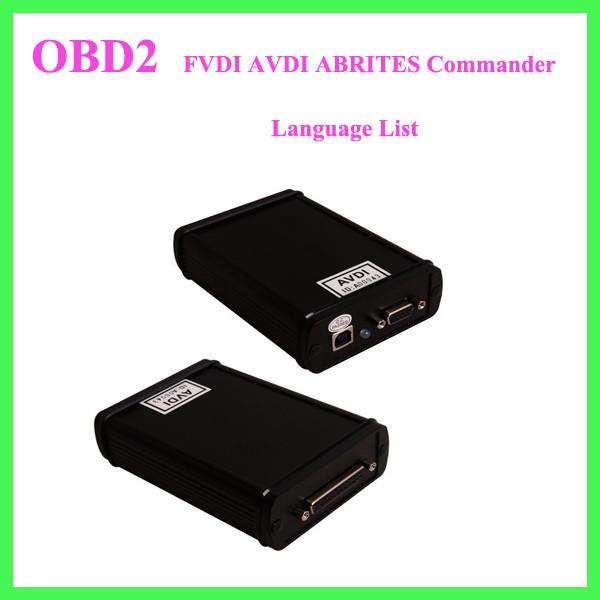 FVDI AVDI ABRITES Commander Language List