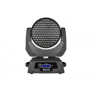 China RGBW Stage Wash Lighting Dimming LED Zoom Moving Heads Master / Slave DMX 512 supplier