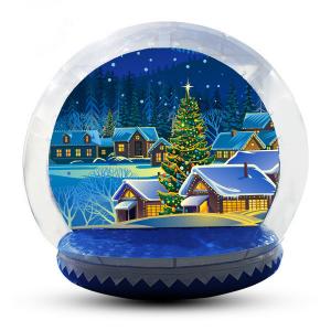 5m Customized Inflatable Snow Globe For Party / Event / Promotion