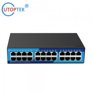 High Quality Factory 10/100Mbps 24port RJ45 Network Ethernet Hub Switch for CCTV Network Using