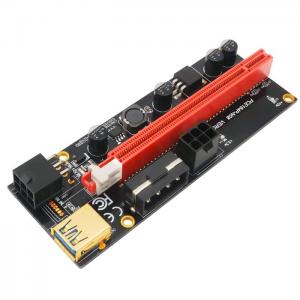 1X 4X 8X 16x PCIE Riser Extender 009S Dual 6 Pin Adapter Card For BTC Miner For Bitcoin