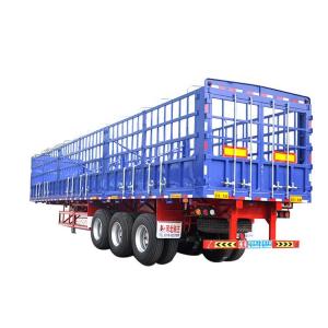 China Stainless Steel 3 Axle Cargo Trailer / Skeleton Semi Trailer For Construction Site supplier