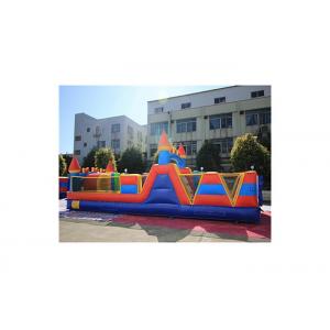 China Inflatable Challenging Obstacle Course With Bright Colored For Rental supplier
