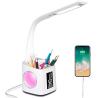 256RGB White LED Desk Lamp 13KG Clock Led Calendar Table Lamp For Office