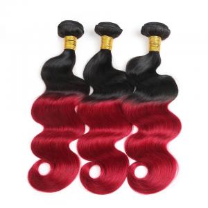 Colored Ombre Hair Weave Body Wave Malaysian Hair Bundles Thick Hair Ends