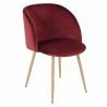 Simple design wholesale beech wood red velvet fabric upholstery dining chairs