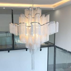 China Draped chain chandelier Slive Gold Color For Porject Lighting (WH-CC-11) supplier