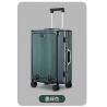 China 24-Inch Suitcase Front Open Hard Shell Aluminum Frame With USB Charging Port TSA Lock Cup Holder And Medium Phone Holder wholesale