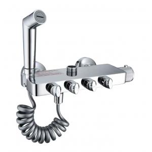 ABS Thermostatic Shower Faucet Wall Mounted Handheld Bidet Faucet