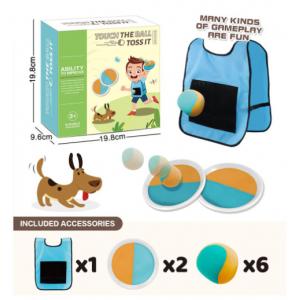 Children Plastic Educational Toys Sports Sticky Ball Plate Vest Shirt