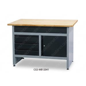 China Prefab Industrial Garage Steel Workbench 4 Pcs Leveling Feet Flat Packing supplier