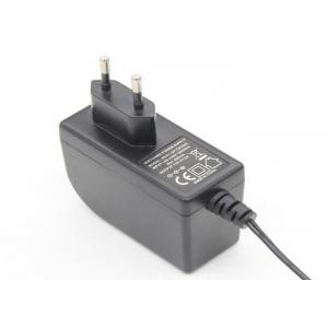 2A Black Plastic Shell 12V Power Supply Adaptors , Switching Power Adaptor