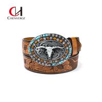 China Men'S Needle Buckle Leather Casual Western Belt Street Style on sale
