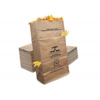 China Heavy Duty Kraft Paper Lawn Paper Bags Brown 30 Gallons Yard Waste Leaf on sale