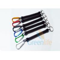 China Fly Fishing Accessories Coil Lanyard With Clip Aluminum Colored  2.5 * 120MM on sale