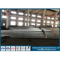 China Galvanized Power Transmission Poles For Power Transmission Line Electrical Steel Tubular Tower Pole on sale