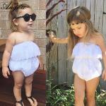 Angou baby girls cute rompers INS lace pretty jumpsuits infant toddler girls rompers BABY