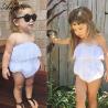 Angou baby girls cute rompers INS lace pretty jumpsuits infant toddler girls