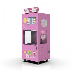OEM Automatic Cotton Candy Vending Machine Credit Card Candy Floss Vending Machine