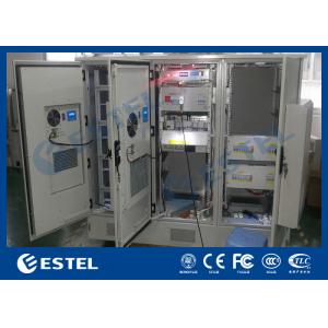 Galvanized Steel Integrated Base Station Cabinet , Outdoor Server Cabinet