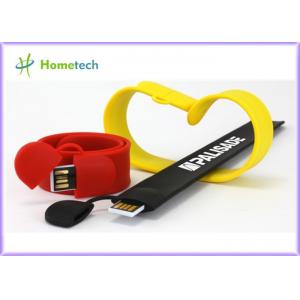 China Fashionable Silicone Slap Wristband USB Flash Drive Bulk 4gb USB Flash Drive Memory supplier