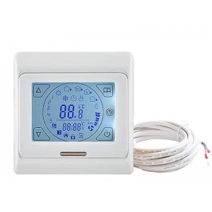 China Digital White Wireless Central Heating Thermostat AC230V CE And ROHS supplier