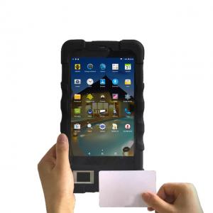 Cost effective 7inch Smart Chip Card Reader FingerprintTablet with Touch Panel Capacitive Biotech