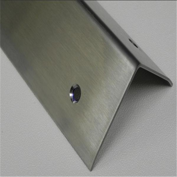 201 304 brushed stainless steel tile trim tile corner trim L shape for