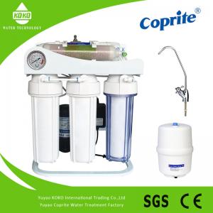 China 5 Stages Stand Osmosis Reverse Water Filter System With Oil Pressure Meter supplier